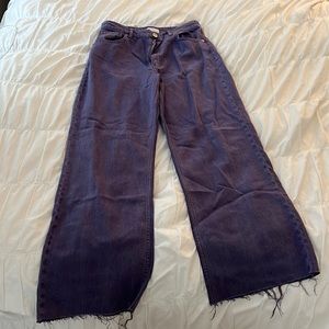 SIZE 6 ZARA STRAIGHT LEG JEANS - PURPLE